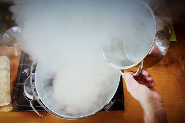 istock Crayfish Steaming in a Pan in Domestic Kitchen 1341776066