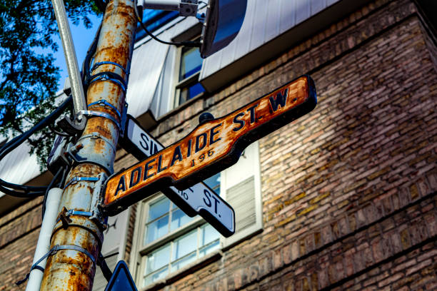 istock Vintage Adelaide Street sign (Toronto- Canada) 1341778702