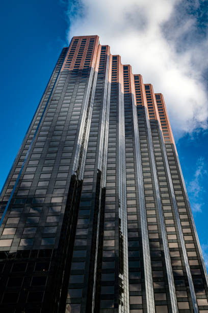 Low angle view of a modern  office building, skyscrapers