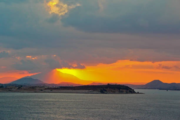 istock Sunset in Piraeus, Athens, Greece. 1341783293