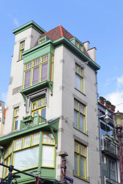 istock Amsterdam canals and typical houses 1341784148