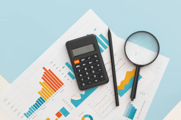 istock Business graphs and charts on table. Financial development, Banking Account, Statistics 1341785036