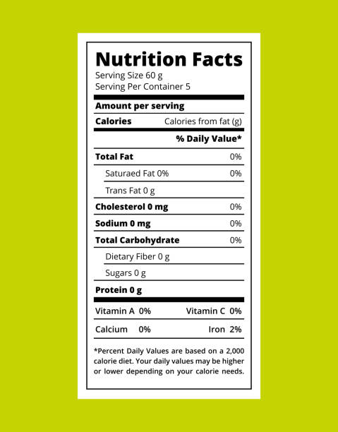 영양 정보 테이블 - nutritional stock illustrations