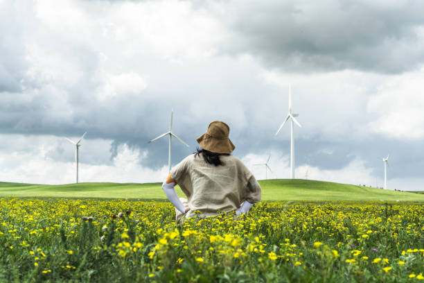 istock Female Sitting on the Prairie 1341789167