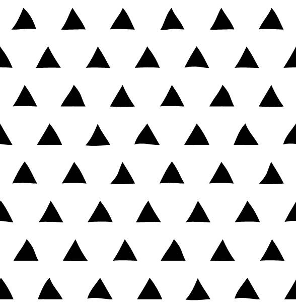 シームレスなニュートラル三角形パターン - roof tile tile geometric shape backgrounds点のイラスト素材／クリップアート素材／マンガ素材／アイコン素材