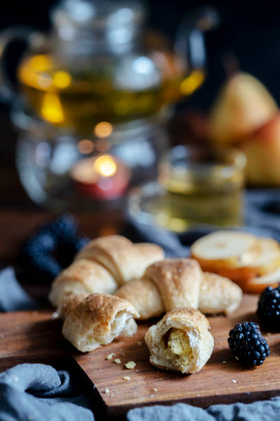 istock afternoon tea, with wholewheat croissant 1341798078