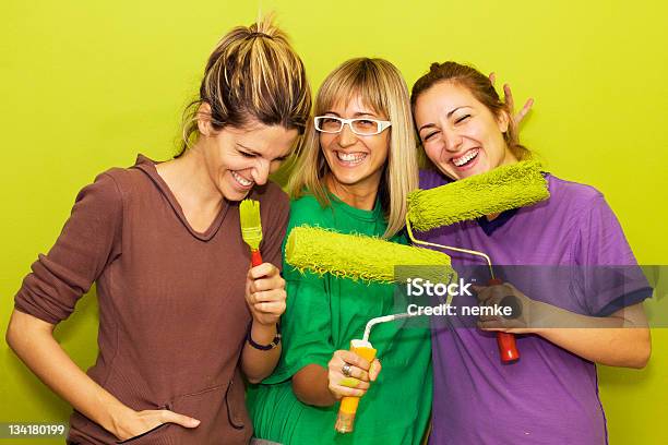 Young Friends Stock Photo - Download Image Now - DIY, Friendship, Green Color