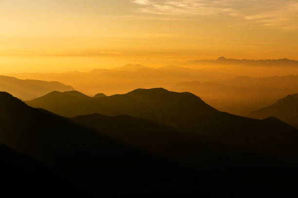 istock Panoramic of the sun rising. 1341802954