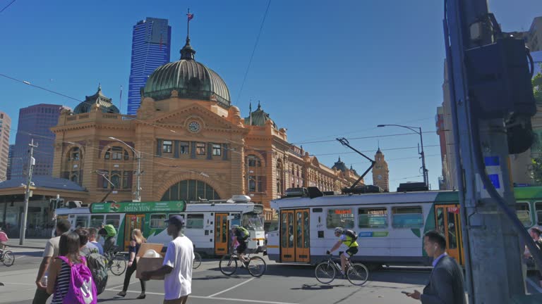 Flinders Street Railway Station,Melbourne, Australia, Real Time