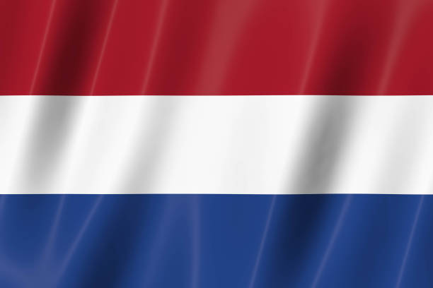 istock Netherlands flag of silk-3D panoramic  illustration 1341805456