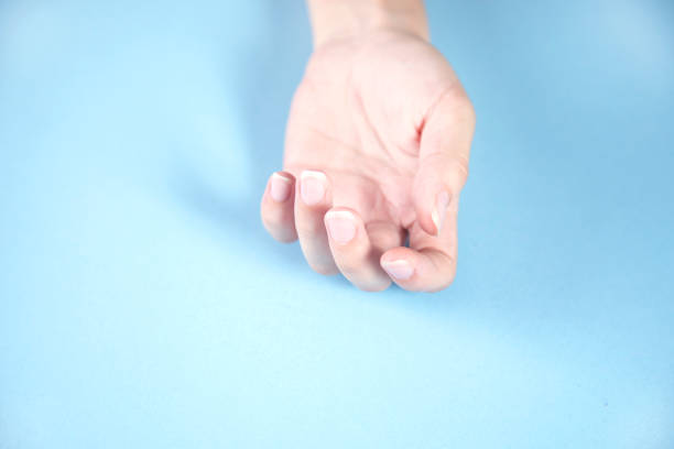 istock Young woman opened palm 1341806933