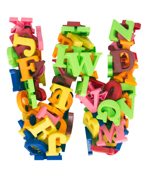 istock The  Letter W with magnetic tpy letters isolated on white 1341811569