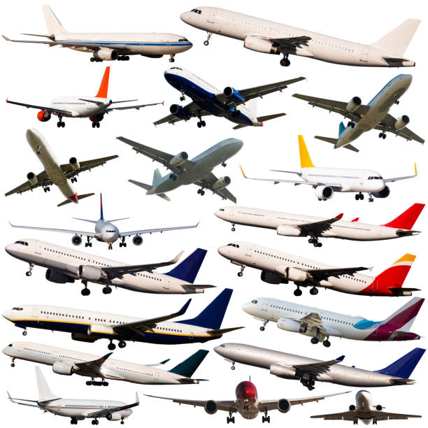 istock Collage of different passenger airplanes 1341814923