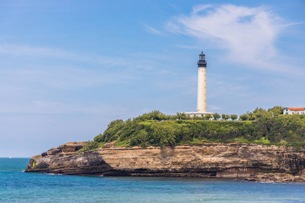 istock Biarritz lighthouse on a summer day in France 1341816397