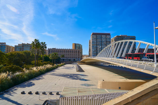 istock Valencia Alameda exhibition bridge on Turia 1341819701