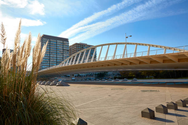 Valencia Alameda exposicion bridge on Turia river park
