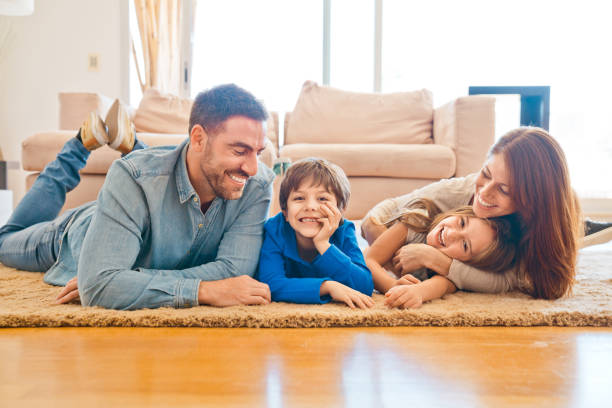 istock Happy family enjoying time together 1341821007