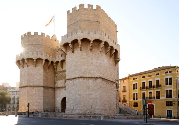 istock Torres de Serrano towers in Valencia 1341821103