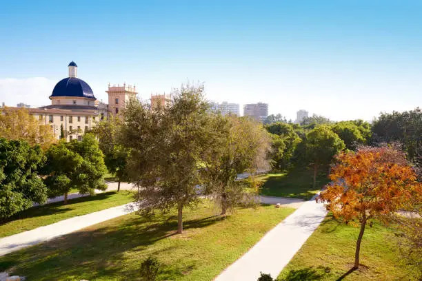 Valencia San Pio V view from Turia park at Spain