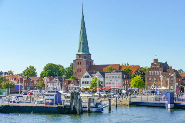 Waterside scenery around Travemuende, a part of Luebeck in Germany