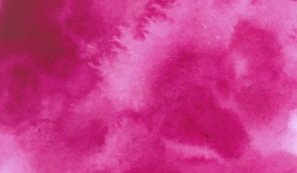 rosa vektor-aquarellhintergrund - blob heart shape romance love stock-grafiken, -clipart, -cartoons und -symbole
