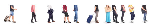istock queue of people on a white background 1341827586