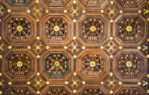 Detail of the cieiling from Lecce cathedral in Italy