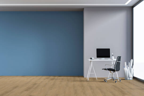 istock Home office - workdesk with decoration and copy space 1341834113