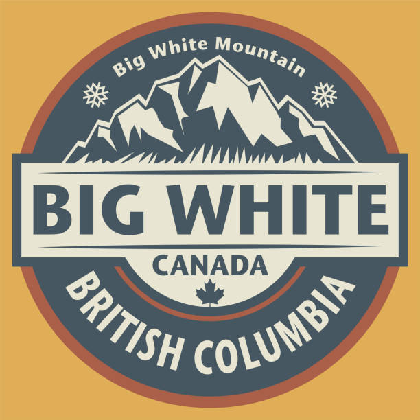 Emblem with the name of Big White, British Columbia, Canada Abstract stamp or emblem with the name of Big White, British Columbia, Canada, vector illustration okanagan stock illustrations