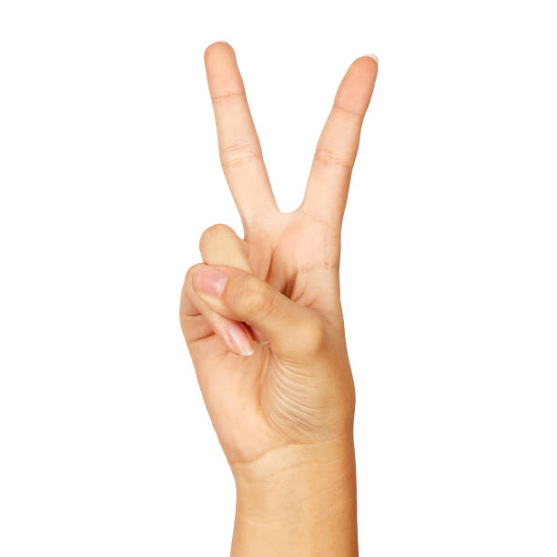 istock american sign language letter v 1341835200