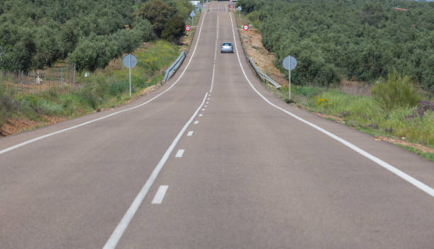 istock Local road full of change of slopes or gradient changes 1341837518