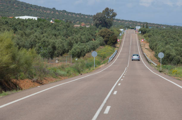 istock Local road full of change of slopes or gradient changes 1341837524