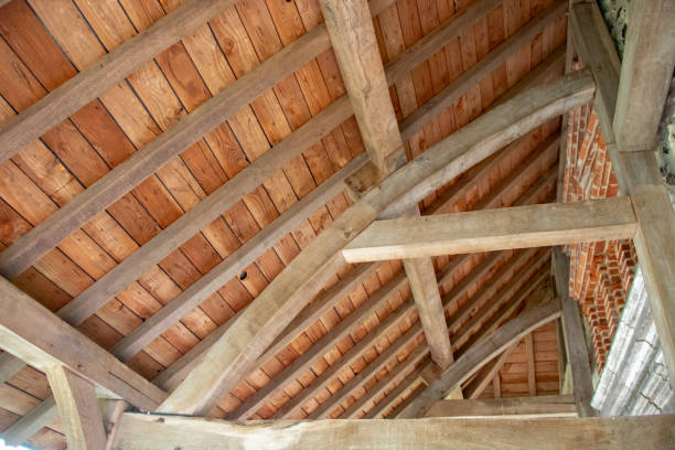 istock Wooden roof frame 1341838585