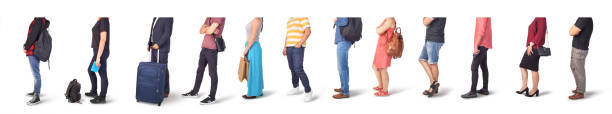 istock different people waiting in line on a white background 1341838943