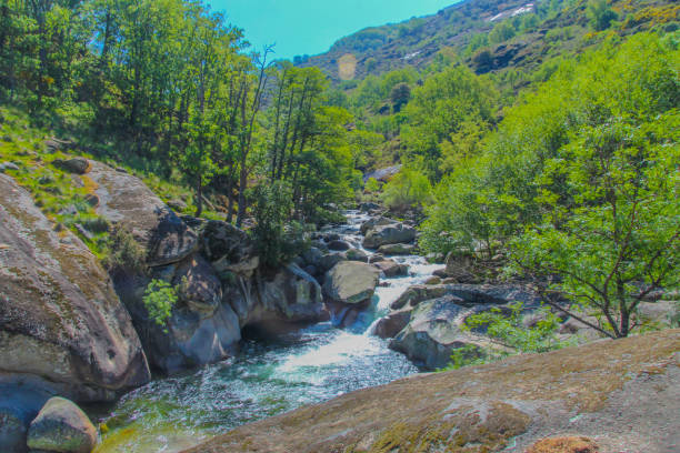 garganta de los infiernos , nature reserve , extremadura, spain - caceres imagens e fotografias de stock