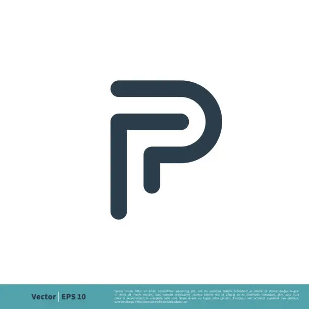 Vector illustration of Letter P Icon Vector Logo Template Illustration Design. Vector EPS 10.