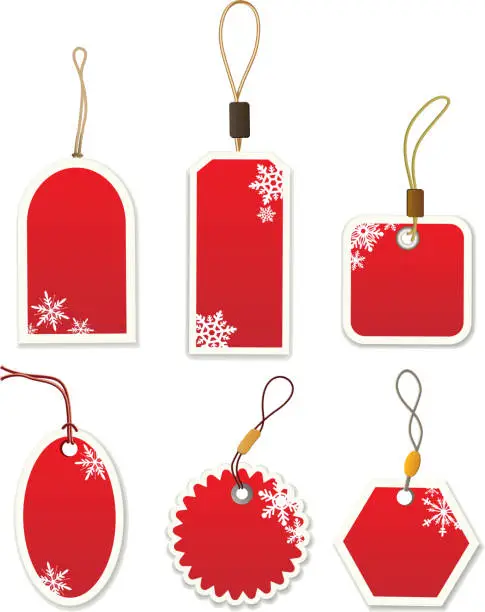 Vector illustration of Christmas nad winter price tags