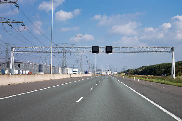 istock Dutch Highway (Rijksweg) A15, Ring Rotterdam 1341845939