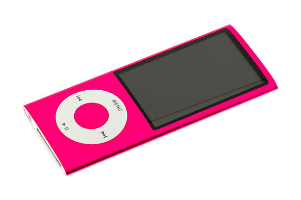 ipod nano 5 g - ipod mp3 player ipod nano isolated - fotografias e filmes do acervo