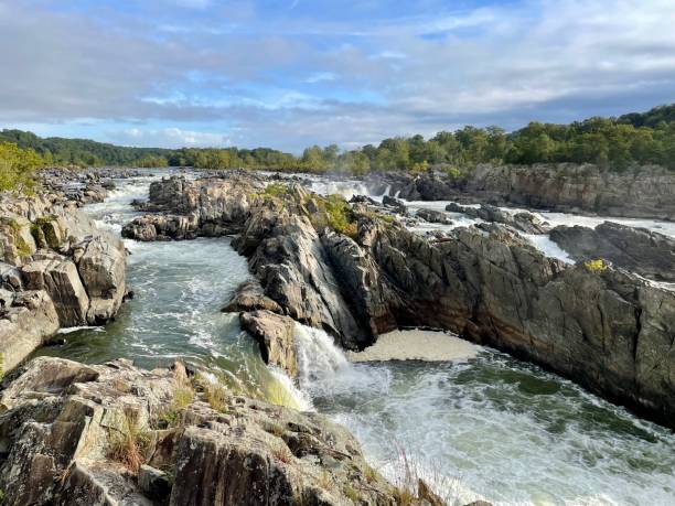 istock Great falls National Park - Water Fall 1341848469
