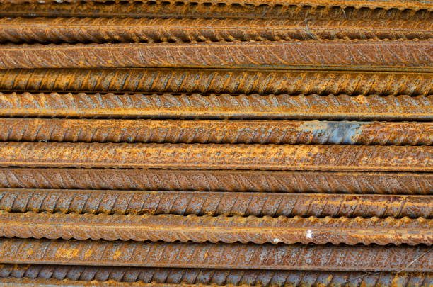 istock Construction fittings. Rusty metal. Steel bars. Scrap metal. Rusty iron. 1341848477