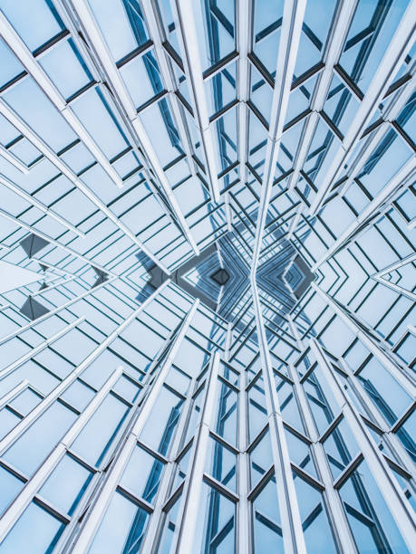 istock Architecture details Modern Building Glass facade Business background 1341849692