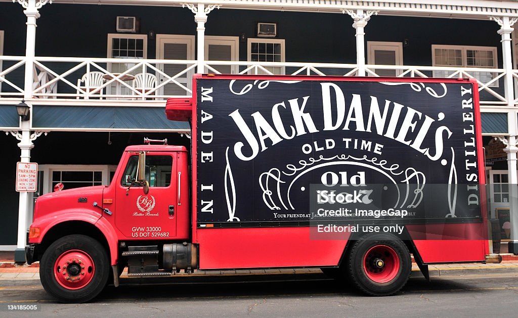 Jack Daniel's camion de livraison - Photo de Alcool libre de droits