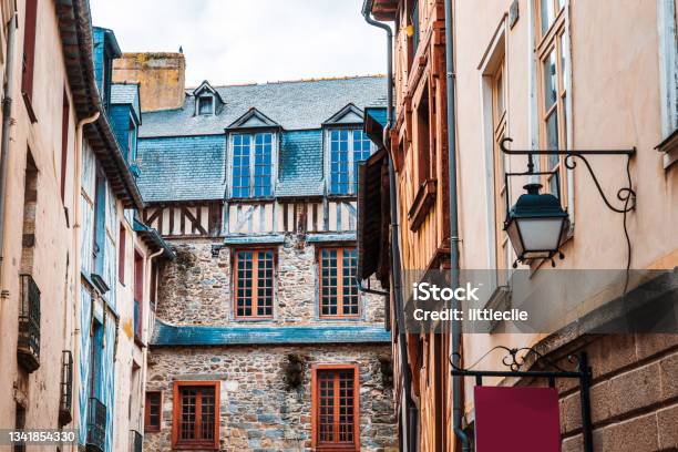 Street View Of Downtown In Rennes France Stock Photo - Download Image Now - Rennes - France, City, Town