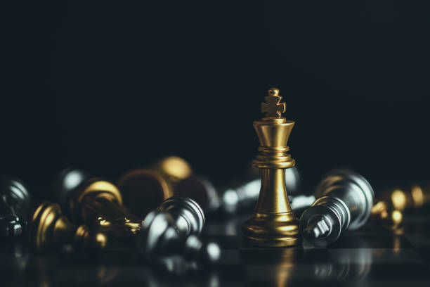 istock Chess game. Business, competition, strategy, leadership and success concept. 1341861443