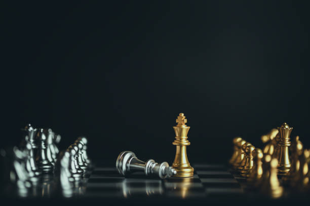 istock Chess game. Business, competition, strategy, leadership and success concept. 1341861551