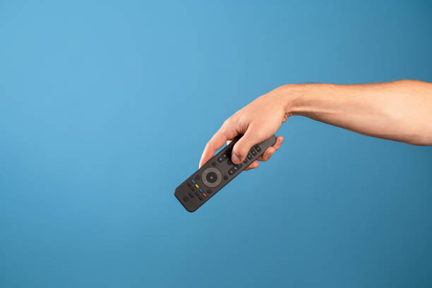 istock Manage home appliances, elements of a smart home with remote control, comfort for life. 1341862464