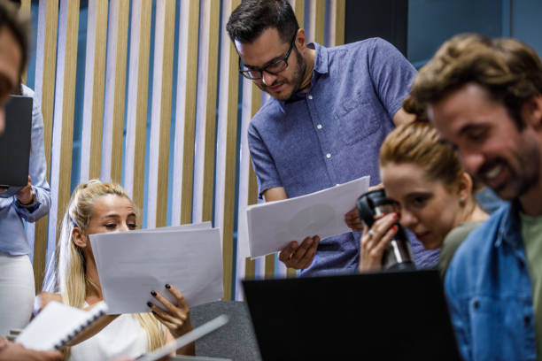 istock Reviewing documents and brainstorming ideas for a project they are collaborating on 1341862933