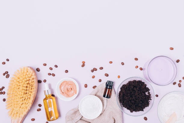 istock Anti-cellulite home cosmetics coffee beans scrub 1341864569