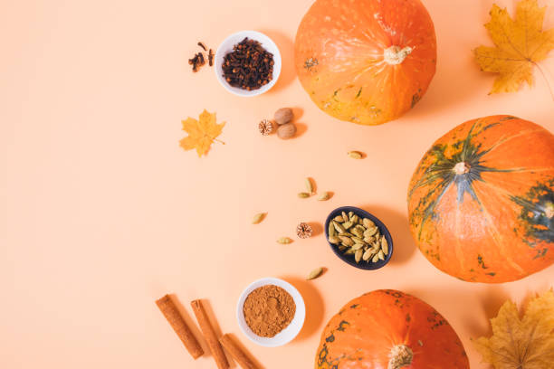 istock Organic pumpkin spice set of cinnamon 1341864633